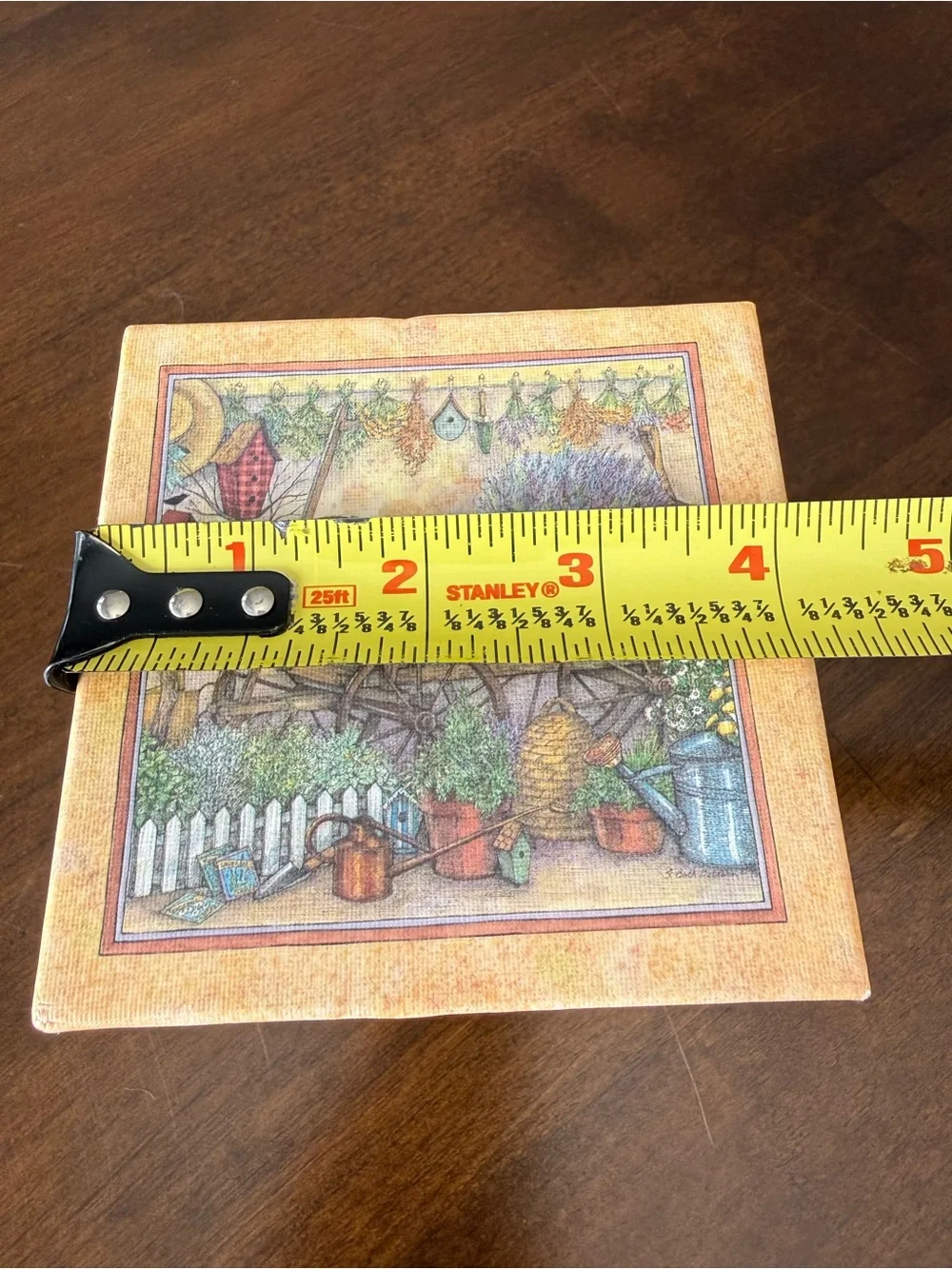 Vintage Lang Seasonal Herbs Decorative Storage Box Cottage Farmhouse Decor